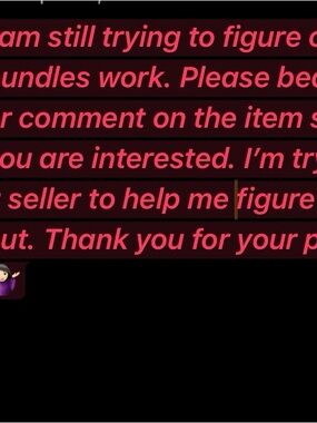 Still Learning the App as a seller. Please bear with me! 💕🤷🏻‍♀️